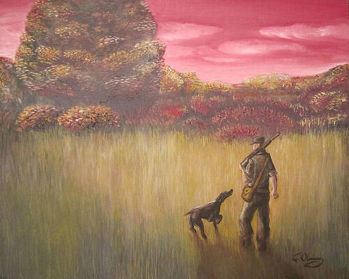 Hunter and Pointer by Jeffrey Oleniacz