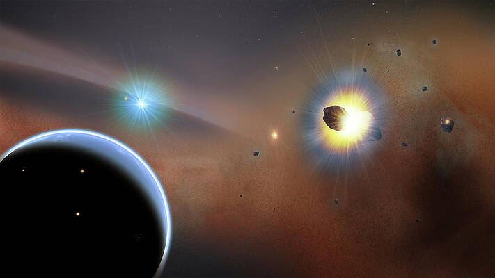 Wall Art - Photograph - Hypothetical Beta Pictoris Planet by Science Photo Library