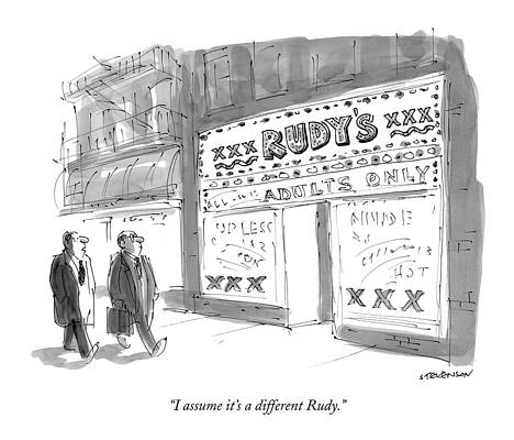 Wall Art - Drawing - I Assume It's A Different Rudy by James Stevenson