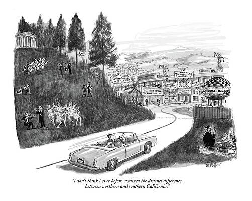 Wall Art - Drawing - I Don't Think I Ever Before-realized The Distinct by Warren Miller