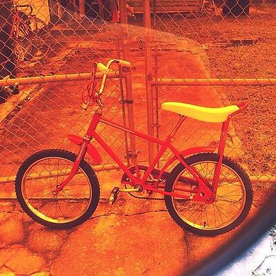 Wall Art - Photograph - I Like The Engine Red Yet Gold Glitter by Tigerpatterns Raj