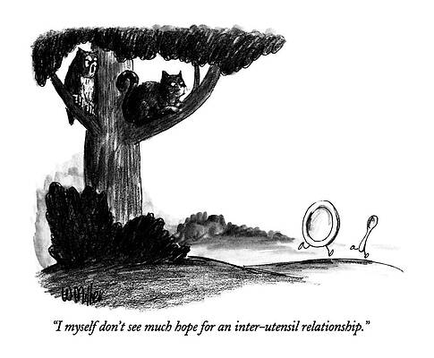 Wall Art - Drawing - I Myself Don't See Much Hope For An Inter-utensil by Warren Miller