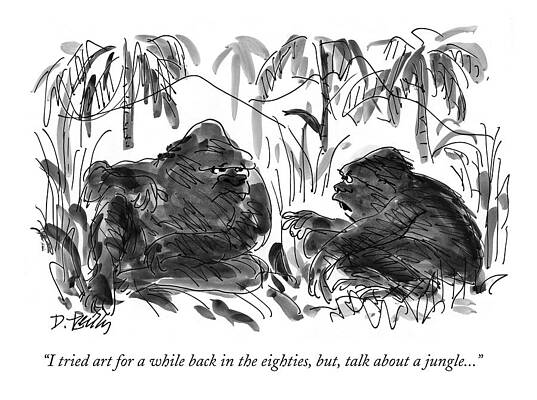 Wall Art - Drawing - I Tried Art For A While Back In The Eighties by Donald Reilly