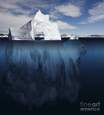 Wall Art - Photograph - Ice Arch Iceberg by Bryan and Cherry Alexander
