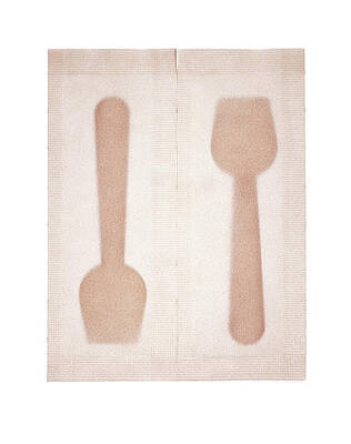Wall Art - Photograph - Ice Cream Spoons In Packets by Peter Dazeley