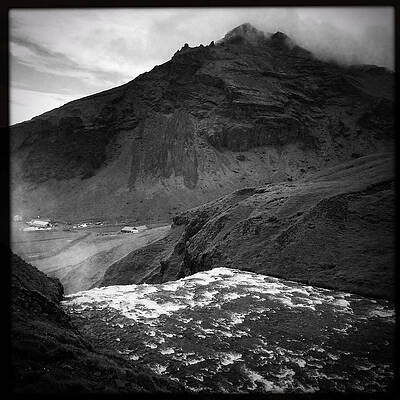 Wall Art - Photograph - Iceland black and white square format by Matthias Hauser