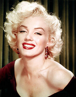 Artopweb Marilyn Monroe 40x50 Cm Red Lips Panneaux Decoratifs Multicolore 