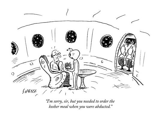 Wall Art - Drawing - I'm Sorry, Sir, But You Needed To Order by David Sipress