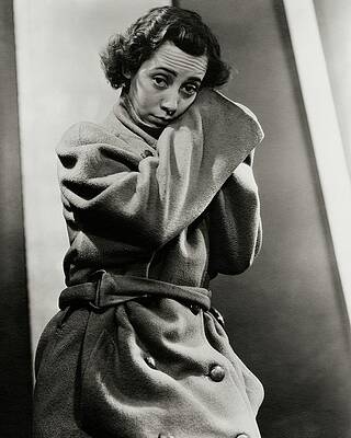 Wall Art - Photograph - Imogene Coca Wearing An Oversized Coat by Lusha Nelson