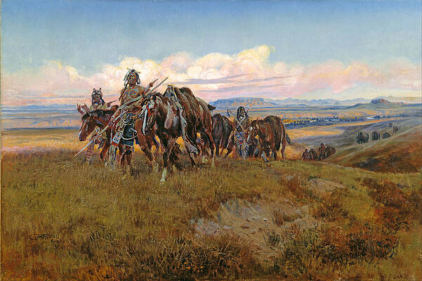 In the Enemys Country Print by Charles Marion Russell