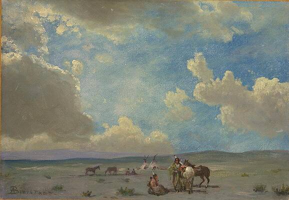 Indian Encampment Print by Albert Bierstadt