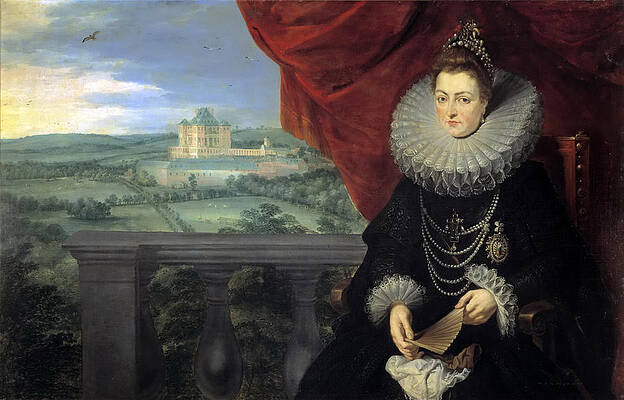 Infanta Isabel Clara Eugenia Print by Peter Paul Rubens and Jan Brueghel the Elder
