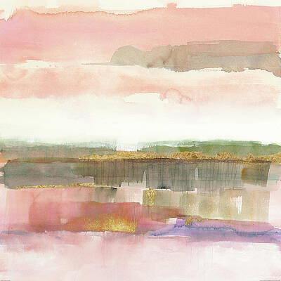Wall Art - Painting - Influence  Of Line And Color Gold Crop by Mike Schick