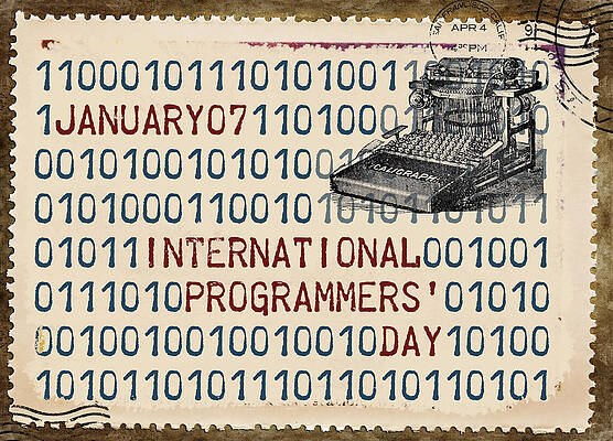 Wall Art - Photograph - International Programmers' Day January 7 by Carol Leigh