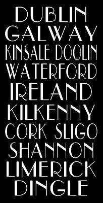 Wall Art - Digital Art - Irish Cities Subway Art by Jaime Friedman