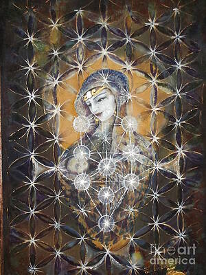  Painting - Isis and Horus by Silk Alchemy