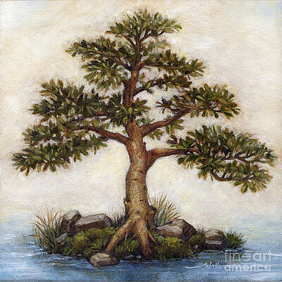 Wall Art - Painting - Island Tree by Randy Wollenmann