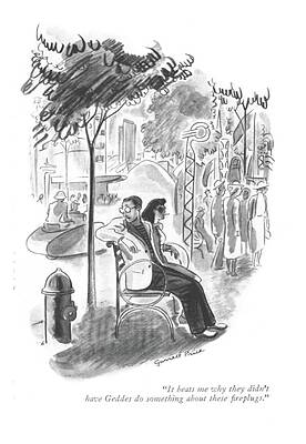 Wall Art - Drawing - It Beats Me Why They Didn't Have Geddes by Garrett Price