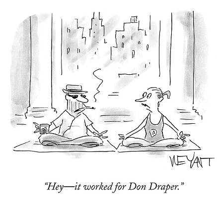 Wall Art - Drawing - It Worked For Don Draper by Christopher Weyant