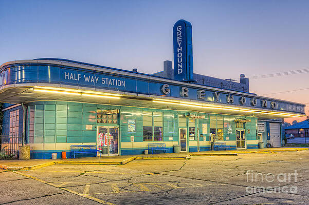 Wall Art featuring the photograph Jackson Greyhound Bus Station I by Clarence Holmes