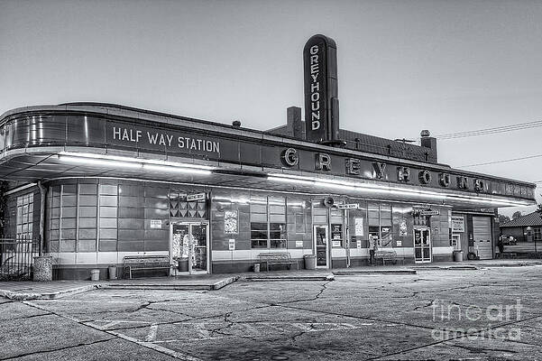 Wall Art featuring the photograph Jackson Greyhound Bus Station II by Clarence Holmes