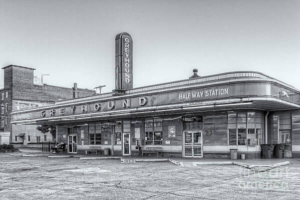 Wall Art featuring the photograph Jackson Greyhound Bus Station VI by Clarence Holmes