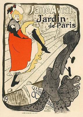 Nouveau Wall Art featuring the photograph Jane Avril Jardin De Paris by Gianfranco Weiss
