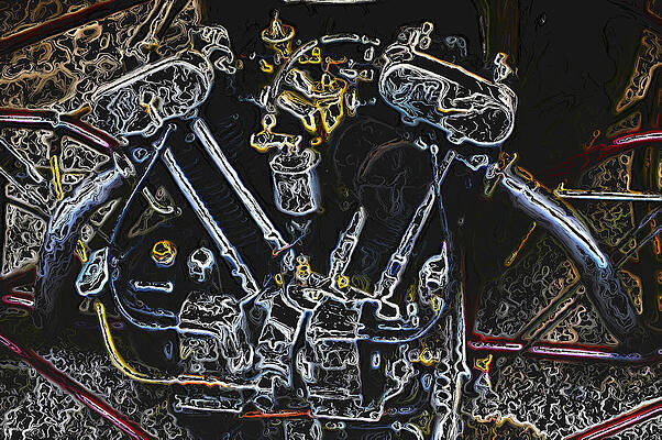 Jap Motorcycle Engine Digital Art by John Colley Jap Motorcycle Engine Digital Art by John Colley