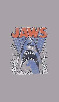 Wall Art - Digital Art - Jaws - Comic Splash by Brand A