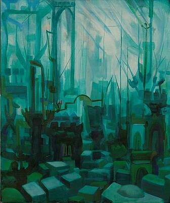 Jerusalem In Green  by David Rakia