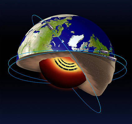 Wall Art - Photograph - Jet Stream In The Earths Core by Science Source