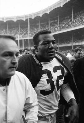 Wall Art - Photograph - Jim Brown Post Game  by Retro Images Archive