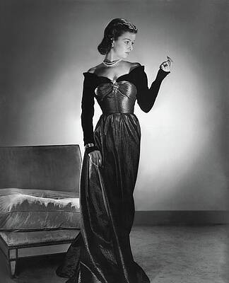 Joan Bennett Wearing A Chanel Dress by Edward Steichen