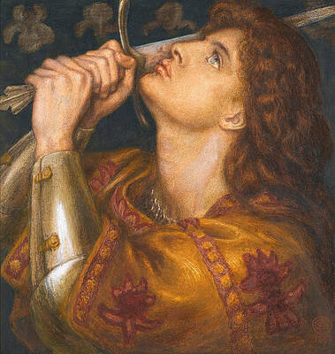 Joan of Arc Print by Dante Gabriel Rossetti