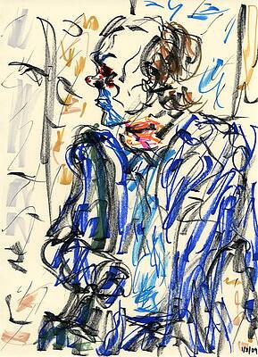 Wall Art - Drawing - Joker - Bozo by Rachel Scott