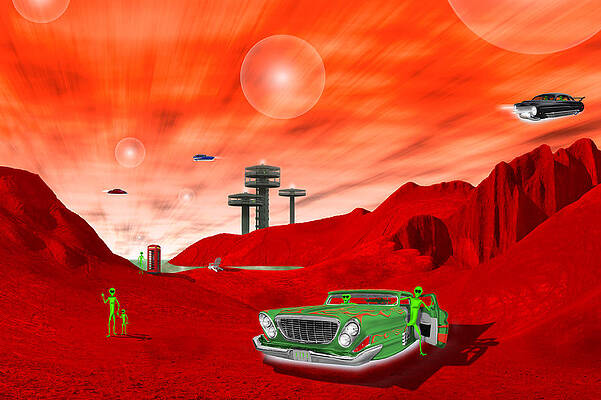 Wall Art - Photograph - Just Another Day on the Red Planet 2 by Mike McGlothlen