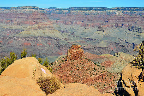 Wall Art - Photograph - Kaibab Trail Ooh Aah Point View Grand Canyon National Park by Shawn O'Brien