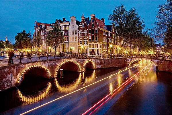 Keizersgracht Canal at Night / Amsterdam by Barry O Carroll Keizersgracht Canal at Night / Amsterdam by Barry O Carroll