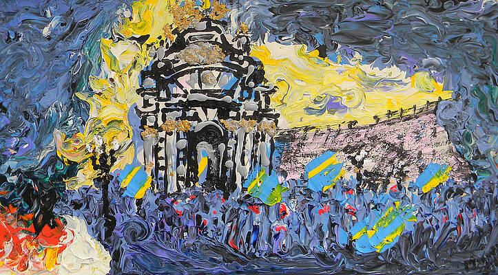 KIEV Burning by Marwan George Khoury KIEV Burning by Marwan George Khoury