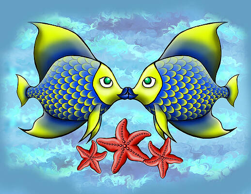 Kissing Fish by Jenny Kirby