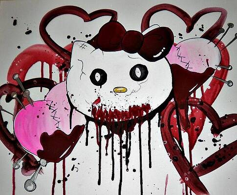 Hello kitty drawing I made : r/StarvingArtistArt