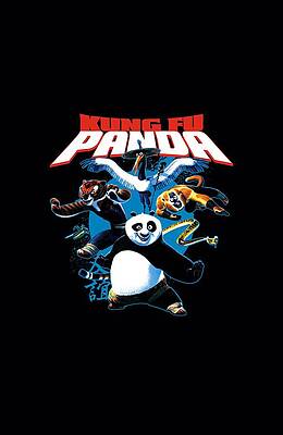 Wall Art - Digital Art - Kung Fu Panda - Kung Fu Group by Brand A
