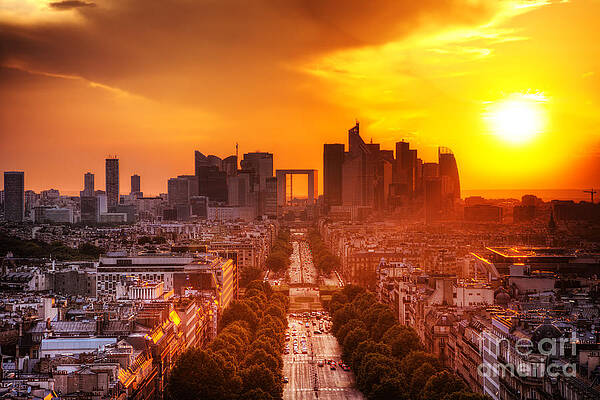 Avenue des Champs Elysees in Paris France Photograph by Michal Bednarek -  Fine Art America