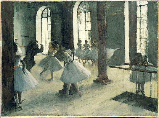 La Repetition au foyer de la danse Print by Edgar Degas