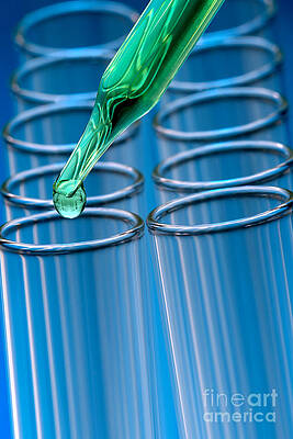Wall Art - Photograph - Laboratory Pipette in Science Research Lab by Science Research Lab