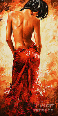 Lady in Red 27RE Large by Emerico Imre Toth Lady in Red 27RE Large by Emerico Imre Toth