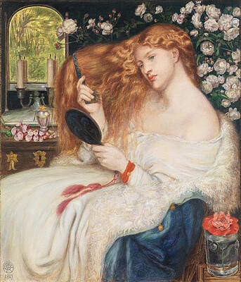 Lady Lilith Print by Dante Gabriel Rossetti