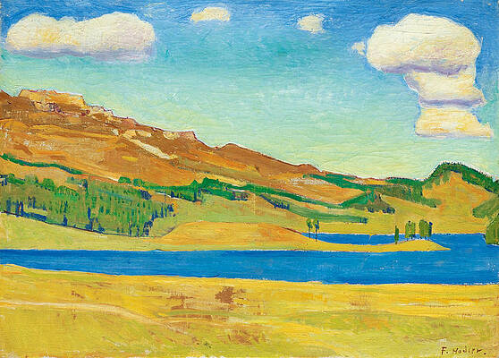 Lake Champfer Print by Ferdinand Hodler