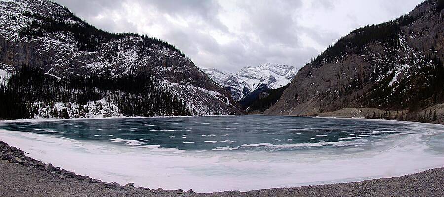 Mountain Lakeside Freeze - Canmore, Alberta by IAN MCADIE Mountain Lakeside Freeze - Canmore, Alberta by IAN MCADIE