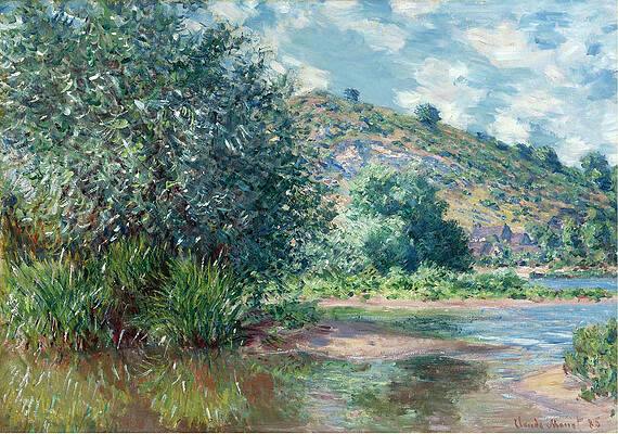Landscape at Port-Villez Print by Claude Monet